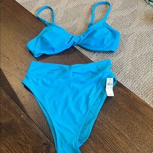 Aerie Blue Bikini Set size small NWT